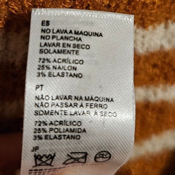 Woman's striped long sleeve sweater by Amuse Society size L - Picture 5 of 7